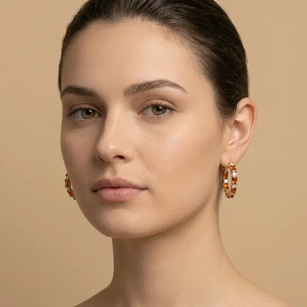 Red_Ruby_And_White_Stone_Gold_Hoop_Ears_Anti_Tarnish_Earring_For_Women