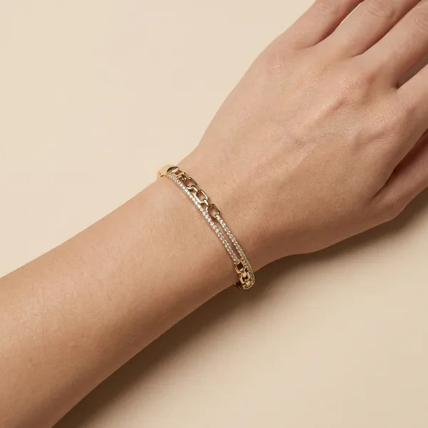 Gold_Chain_Link_Stone_Anti_Tarnish_Ring_Bracelet_For_Women