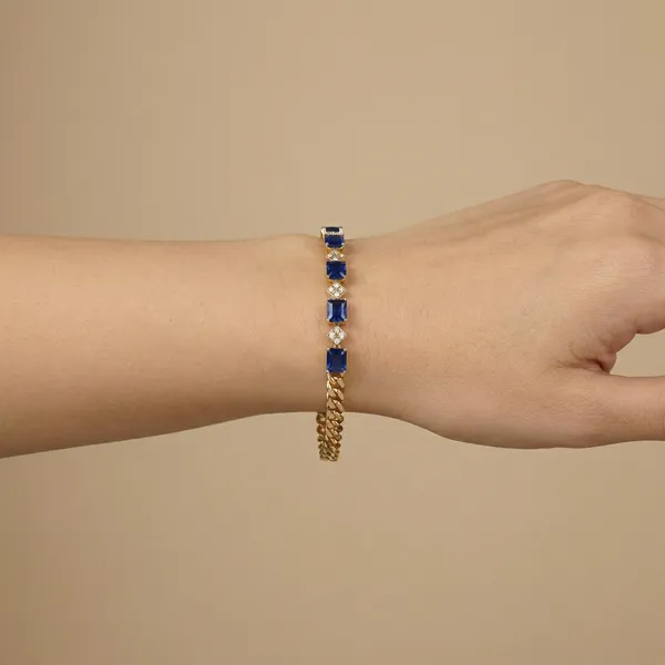 Blue_Azure_Link_Anti_Tarnish_Bracelet_For_Women