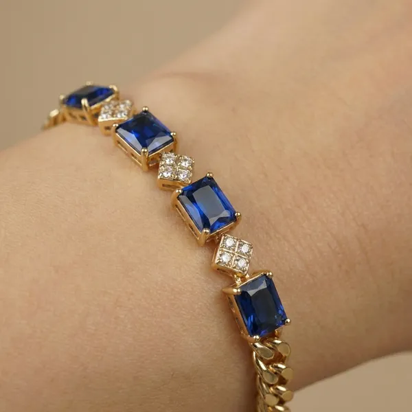 Blue_Azure_Link_Anti_Tarnish_Bracelet_For_Women