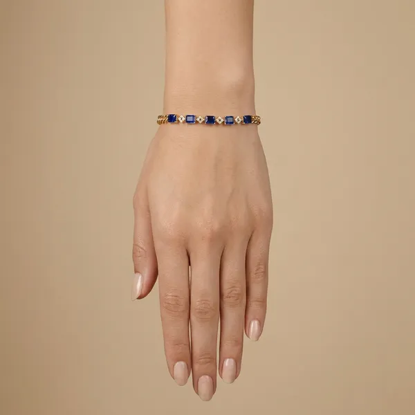 Blue_Azure_Link_Anti_Tarnish_Bracelet_For_Women
