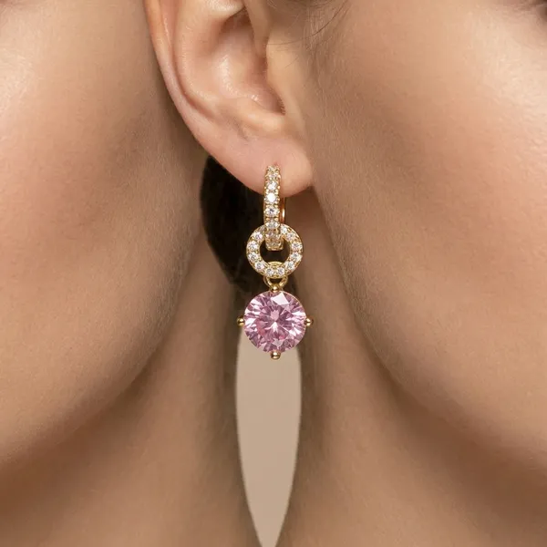 Pink_Round_Crystal_Dangle_Hoop_Ears_Anti_Tarnish_Earring_For_Women