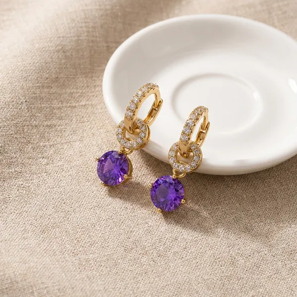 Purple_Round_Crystal_Dangle_Hoop_Ears_Anti_Tarnish_Earring_For_Women