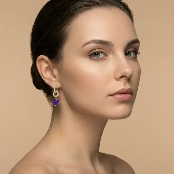 Purple_Round_Crystal_Dangle_Hoop_Ears_Anti_Tarnish_Earring_For_Women
