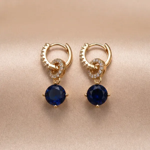 Blue_Round_Crystal_Dangle_Hoop_Ears_Anti_Tarnish_Earring_For_Women