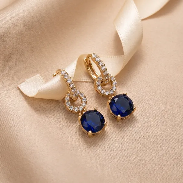 Blue_Round_Crystal_Dangle_Hoop_Ears_Anti_Tarnish_Earring_For_Women