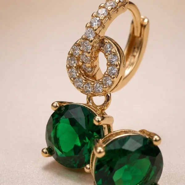 Green_Round_Crystal_Dangle_Hoop_Ears_Anti_Tarnish_Earring_For_Women