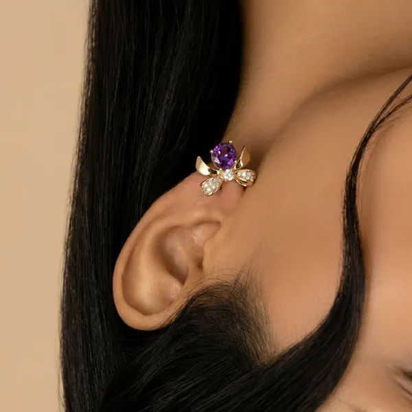 Purple_Floral_Bow_Stud_Ears_Anti_Tarnish_Earring_For_Women