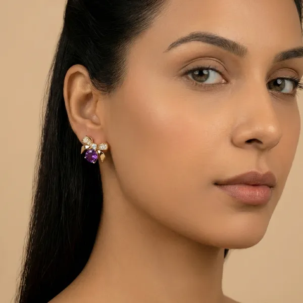 Purple_Floral_Bow_Stud_Ears_Anti_Tarnish_Earring_For_Women