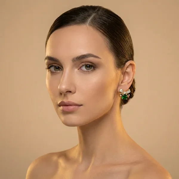 Green_Emerald_Bow_Stud_Ears_Anti_Tarnish_Earring_For_Women