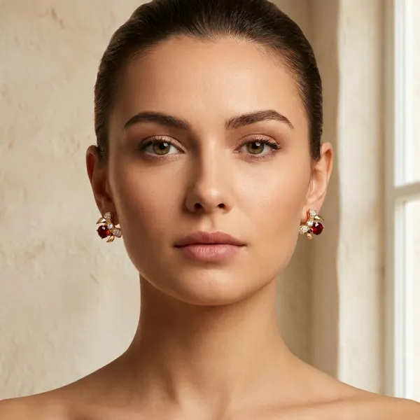 Red_Ruby_Bow_Stud_Ears_Anti_Tarnish_Earring_For_Women