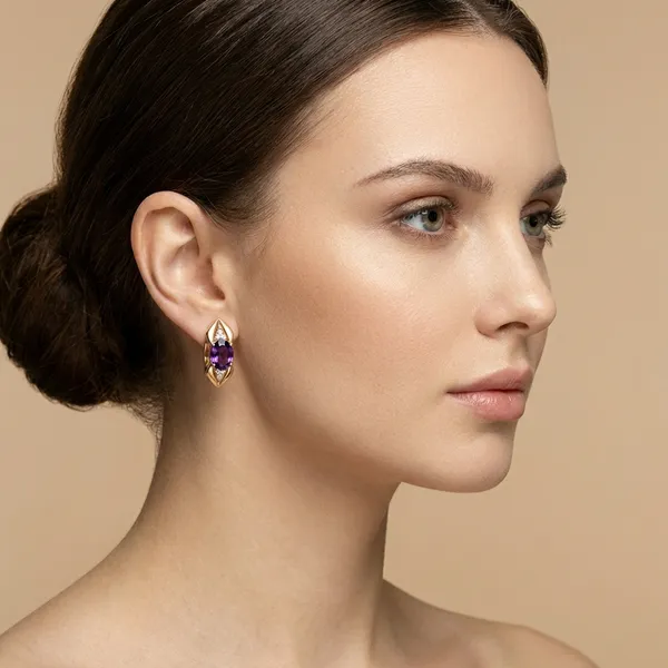 Purple_Gold_Amethyst_Oval_Drop_Ears_Anti_Tarnish_Earring_For_Women