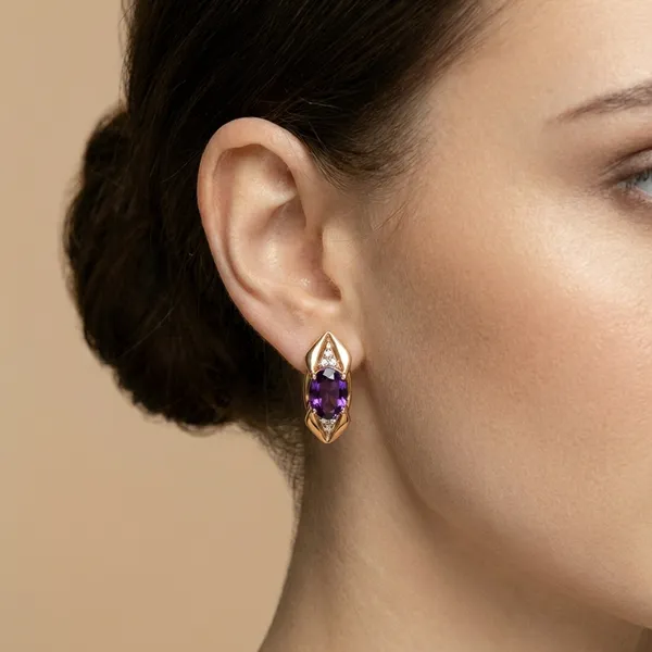 Purple_Gold_Amethyst_Oval_Drop_Ears_Anti_Tarnish_Earring_For_Women