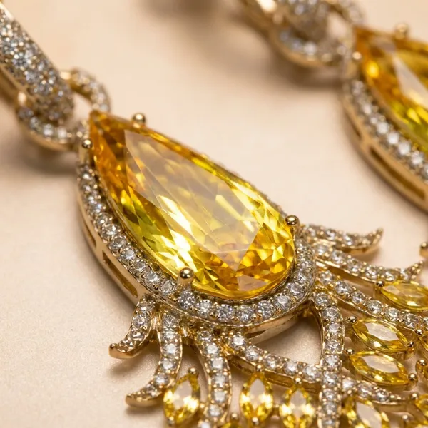Yellow_Crystal_Statement_Ears_Anti_Tarnish_Earring_For_Women