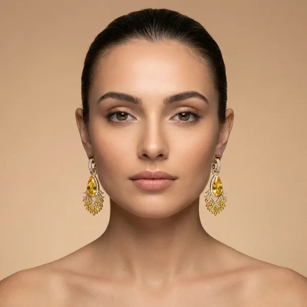 Yellow_Crystal_Statement_Ears_Anti_Tarnish_Earring_For_Women