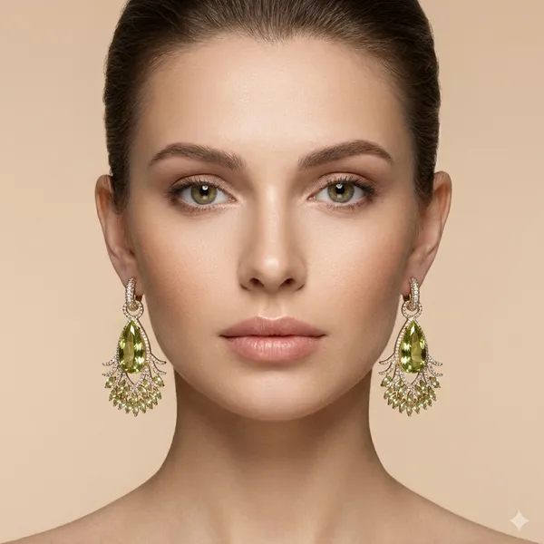 Green_Crystal_Teardrop_Statement_Ears_Anti_Tarnish_Earring_For_Women