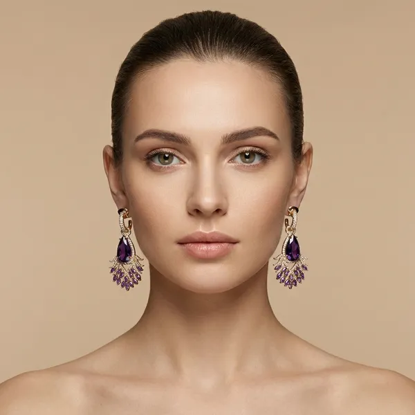 Purple_Crystal_Teardrop_Statement_Ears_Anti_Tarnish_Earring_For_Women