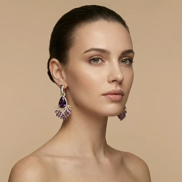 Purple_Crystal_Teardrop_Statement_Ears_Anti_Tarnish_Earring_For_Women