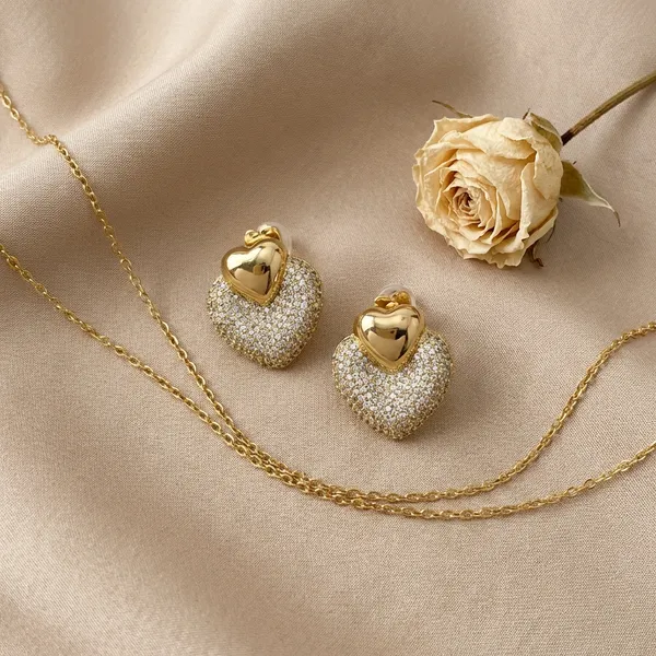 Gold_Micro_Pave_Dome_Stud_Ears_Anti_Tarnish_Earring_For_Women