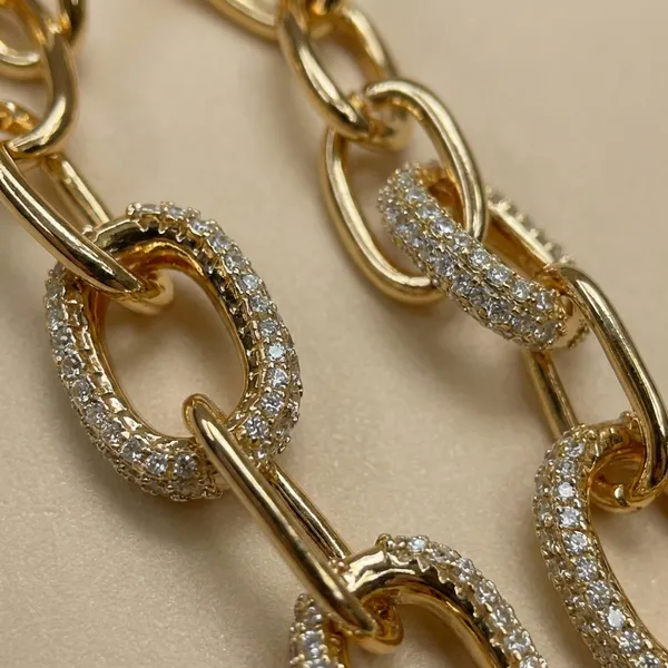 Gold_Chain_Link_Dangle_Ears_Anti_Tarnish_Earring_For_Women