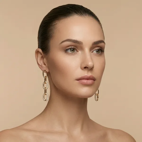 Gold_Chain_Link_Dangle_Ears_Anti_Tarnish_Earring_For_Women