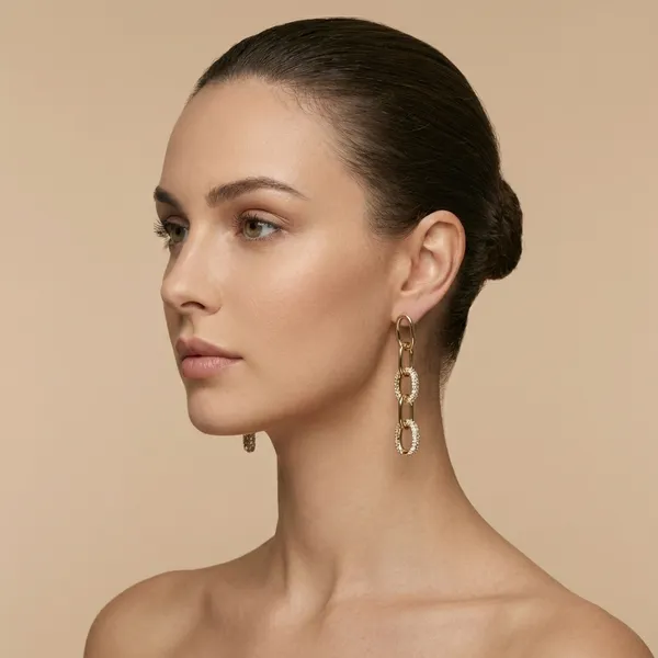 Gold_Chain_Link_Dangle_Ears_Anti_Tarnish_Earring_For_Women