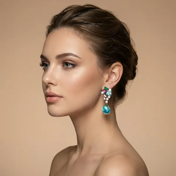 Multicolor_Gemstone_Statement_Ears_Anti_Tarnish_Earring_For_Women