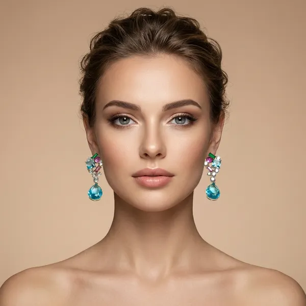 Multicolor_Gemstone_Statement_Ears_Anti_Tarnish_Earring_For_Women