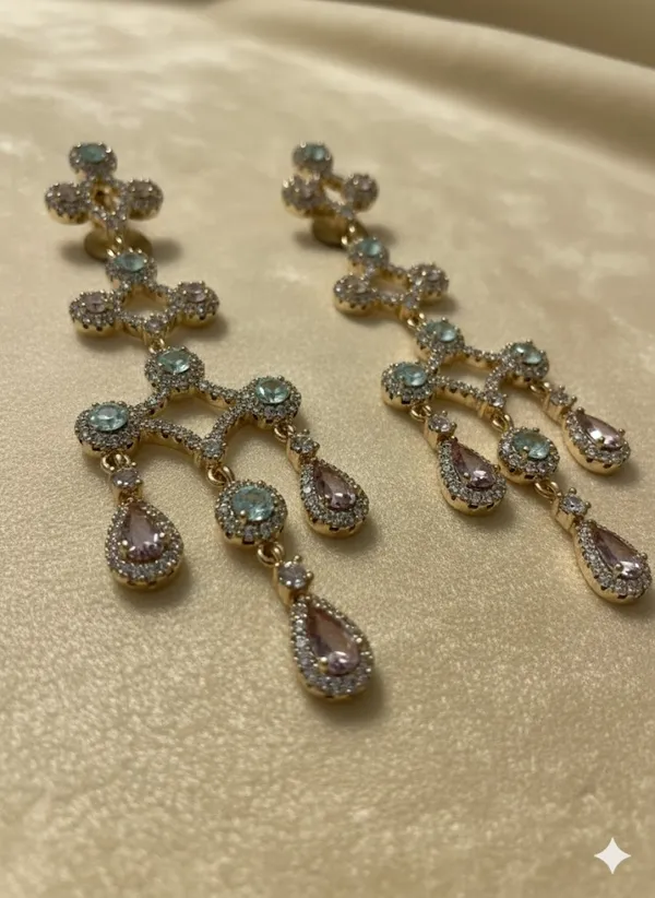 Pastel_Stone_Long_Chandelier_Ears_Anti_Tarnish_Earring_For_Women