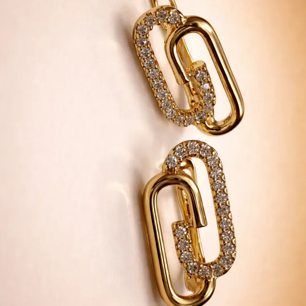 Gold_Linked_Chain_Statement_Ears_Anti_Tarnish_Earring_For_Women