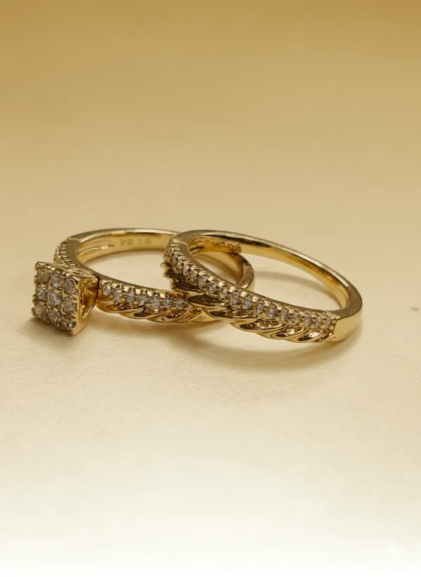 Gold_Crystal_Twisted_Set_Anti_Tarnish_Finger_Ring_For_Women(Set_Of_2)