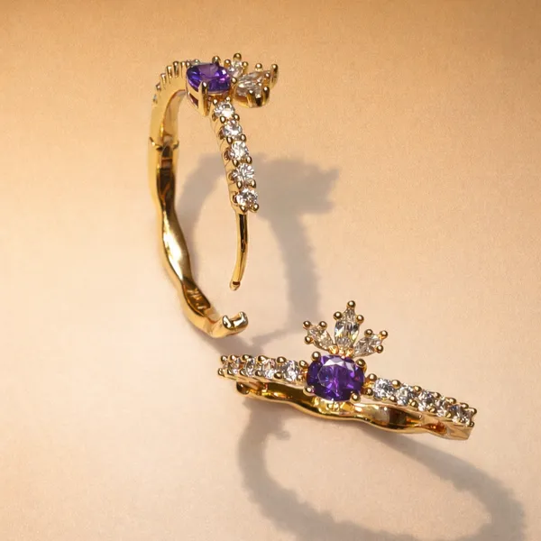 Purple_Gold_Crown_Amethyst_Stone_Hoop_Ears_Anti_Tarnish_Earring_For_Women