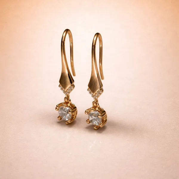 Gold_Drop_Ears_With_Solitaire_Crystal_Anti_Tarnish_Earring_For_Women