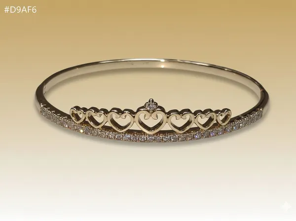 Gold_Heart_Crown_Anti_Tarnish_Ring_Bracelet_For_Women