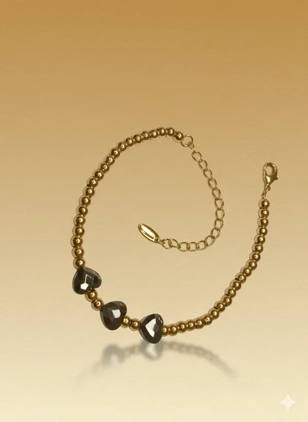 Black_Hematite_Heart_Anti_Tarnish_Bracelet_For_Women