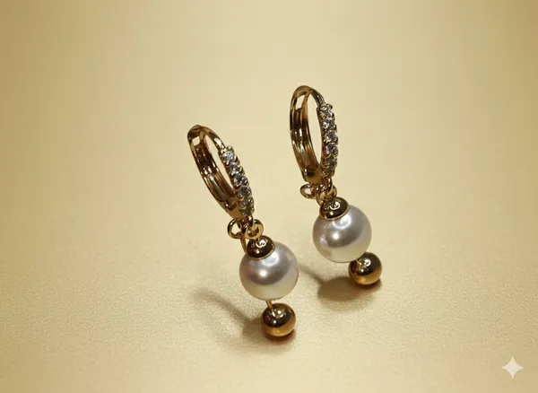 Gold_Pearl_Drop_Hoop_Ears_Anti_Tarnish_Earring_For_Women