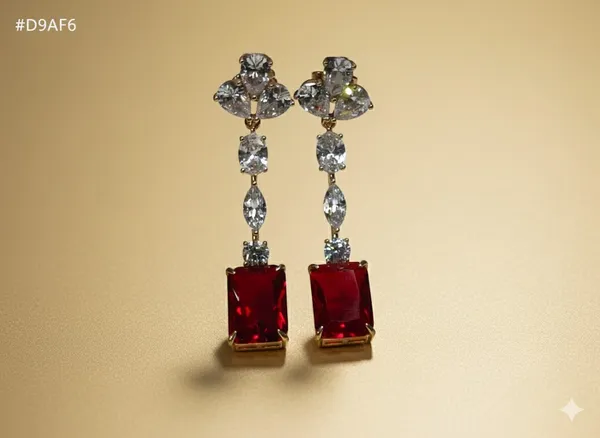 Red_Crystal_Drop_Ears_Anti_Tarnish_Earring_For_Women