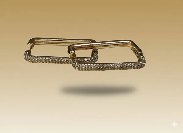 Gold_Rectangular_Pave_Hoop_Ears_Anti_Tarnish_Earring_For_Women