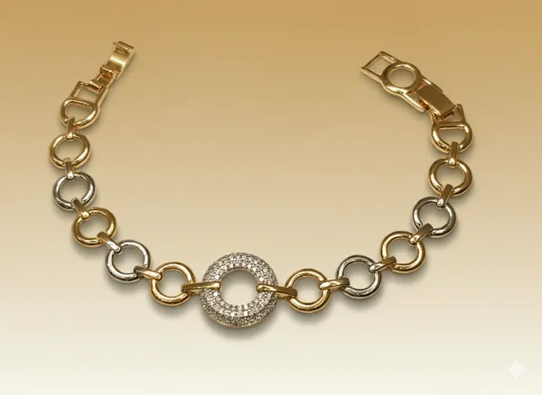 Gold_And_Silver_Twotone_Pave_Anti_Tarnish_Bracelet_For_Women