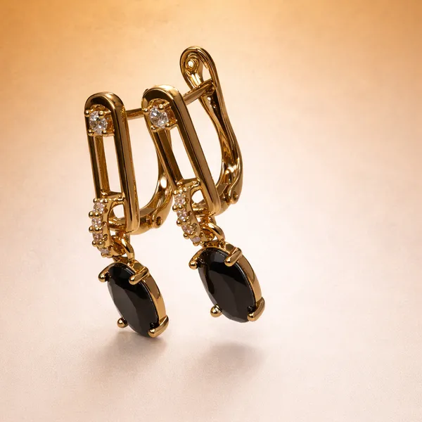 Black_Oval_Drop_Ears_Anti_Tarnish_Earring_For_Women