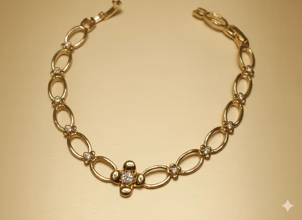 Gold_Dainty_Petal_Link_Anti_Tarnish_Bracelet_For_Women