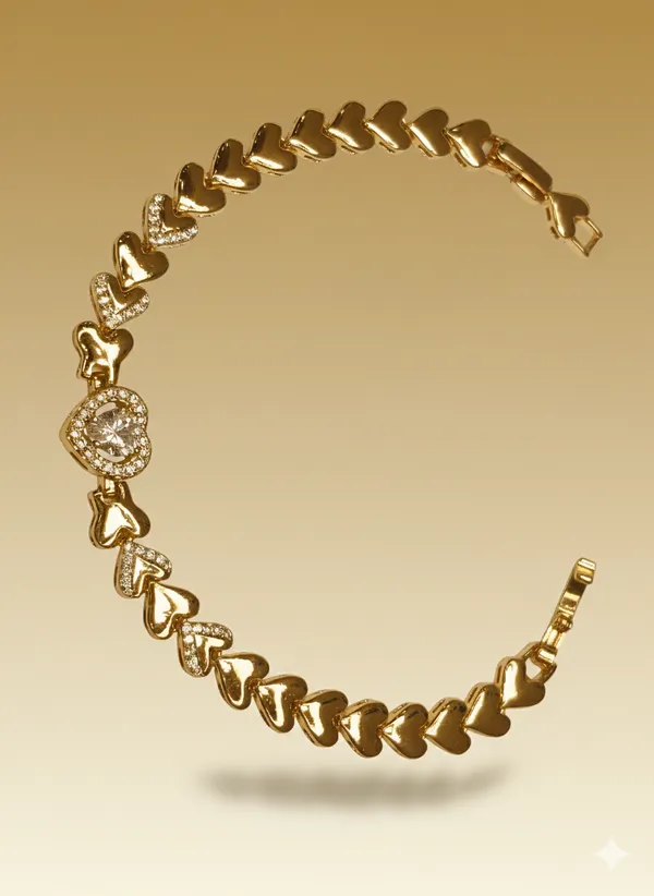 Gold_And_Silver_Heart_Pave_Anti_Tarnish_Bracelet_For_Women