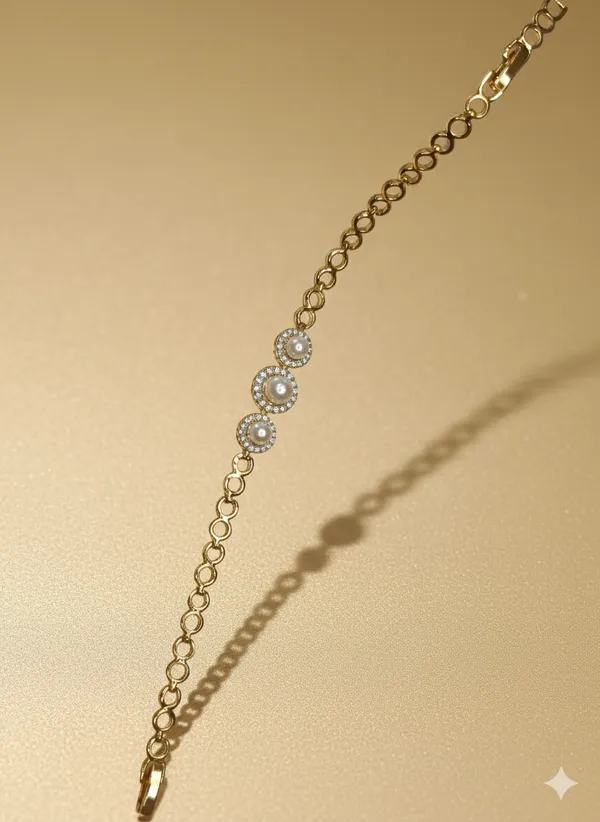 White_Gold_Dainty_Pearl_Anti_Tarnish_Bracelet_For_Women