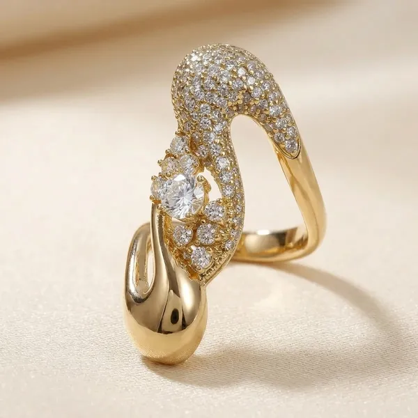 Gold_Abstract_Designer_Statement_Anti_Tarnish_Finger_Ring_For_Women