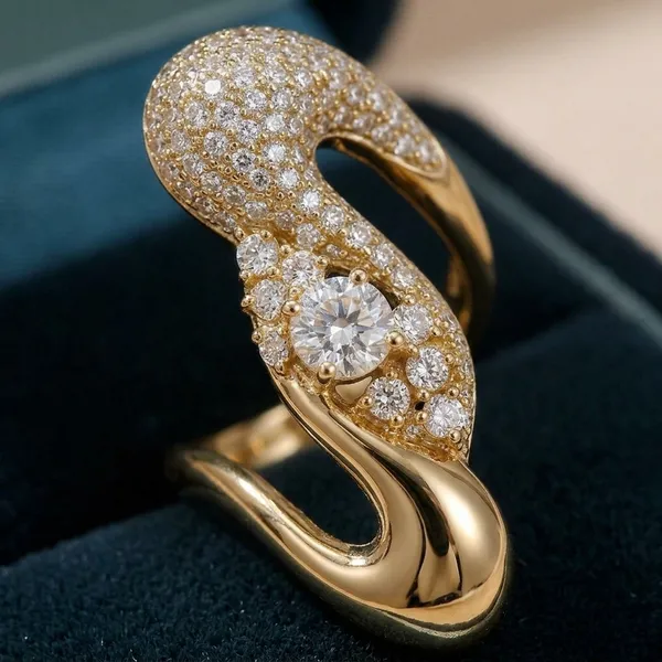 Gold_Abstract_Designer_Statement_Anti_Tarnish_Finger_Ring_For_Women