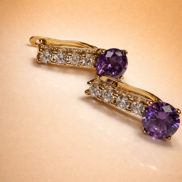 Purple_Crystal_Drop_Ears_Anti_Tarnish_Earring_For_Women