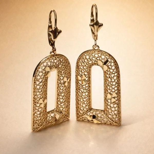 Gold_Filigree_Rectangle_Dangler_Ears_Anti_Tarnish_Earring_For_Women