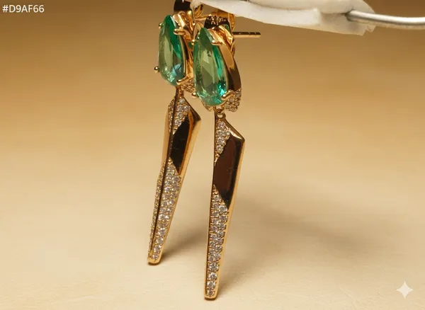 Emerald_Green_Long_Drop_Ears_Anti_Tarnish_Earring_For_Women