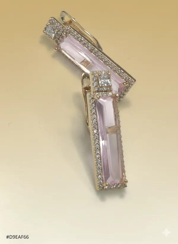 Pink_Baguette_Crystal_Drop_Ears_Anti_Tarnish_Earring_For_Women