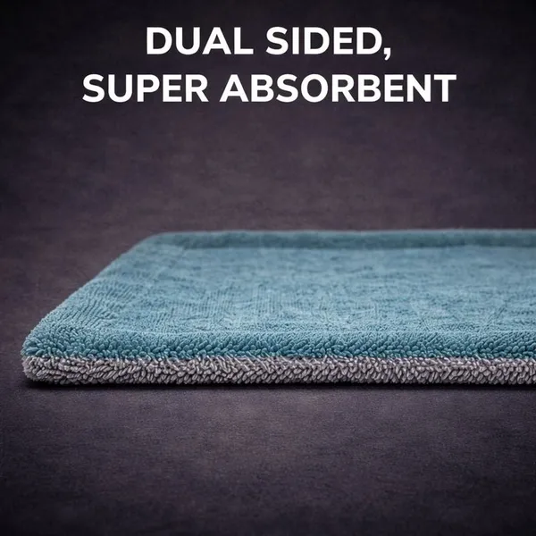 Blue_And_Grey_1200_Gsm_Microfiber_Cloth_For_Car_Care